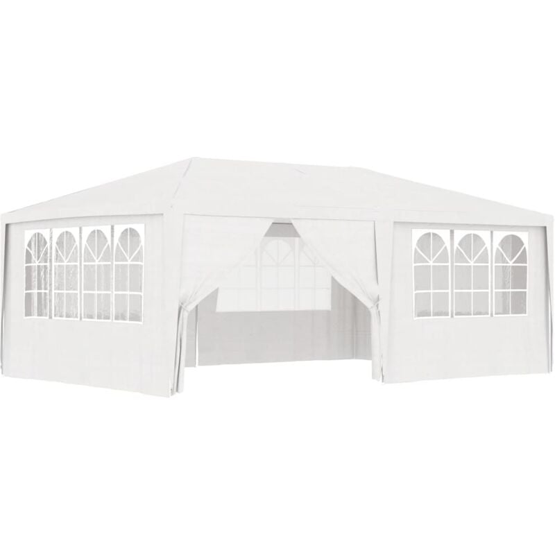 Professional Party Tent with Side Walls 4x6 m White 90 g/m Vidaxl