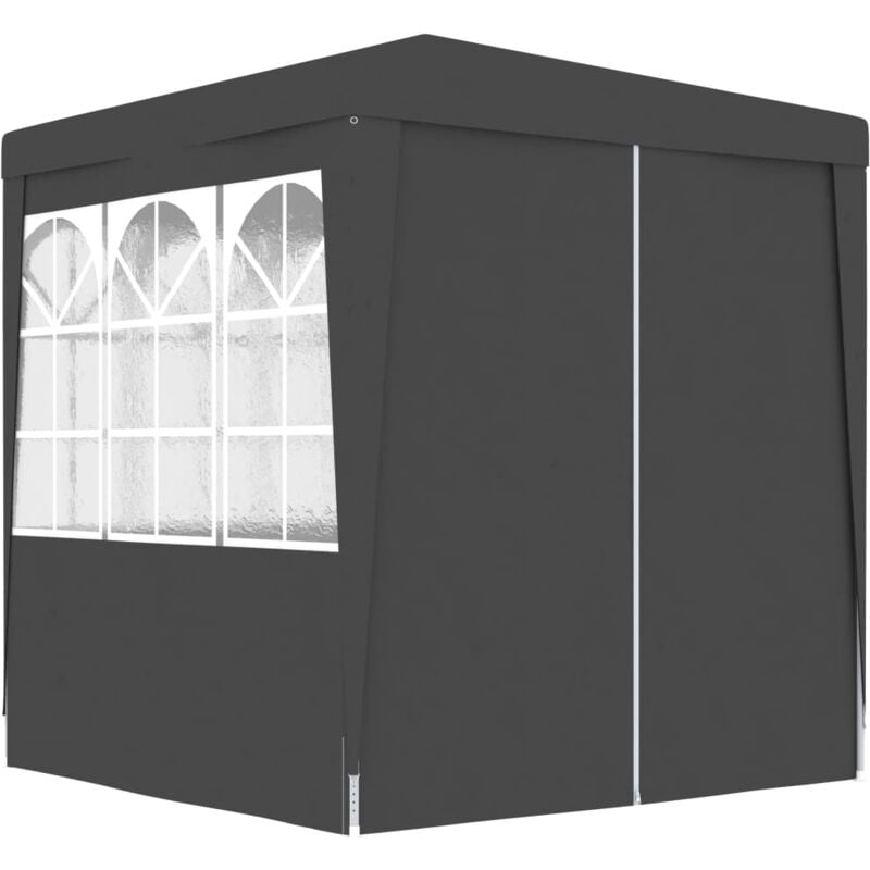 Professional Party Tent with Side Walls 2x2 m Anthracite 90 g/m Vidaxl