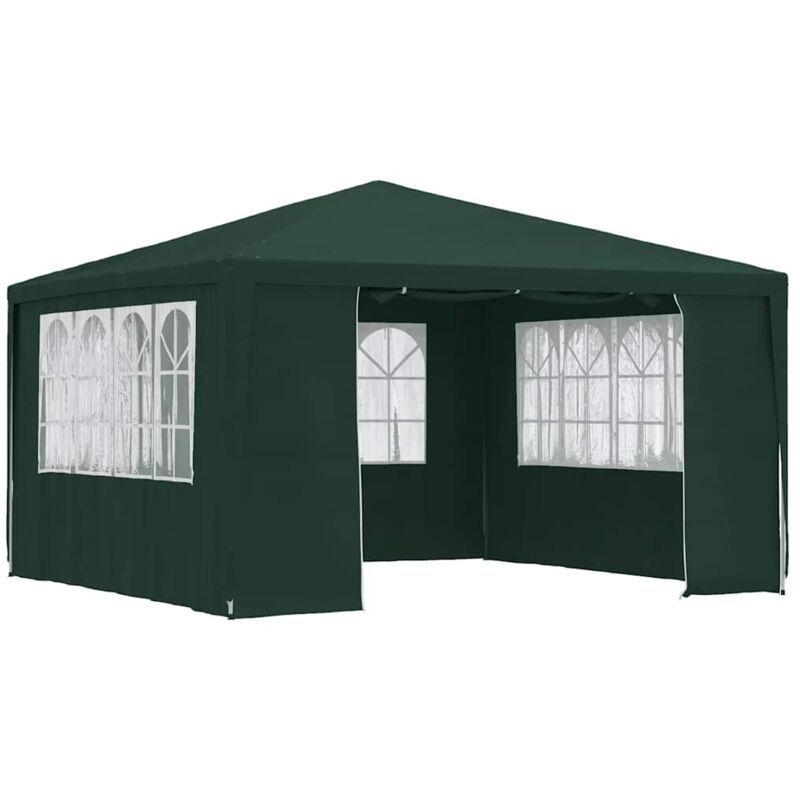 Professional Party Tent with Side Walls 4x4 m Green 90 g/m Vidaxl