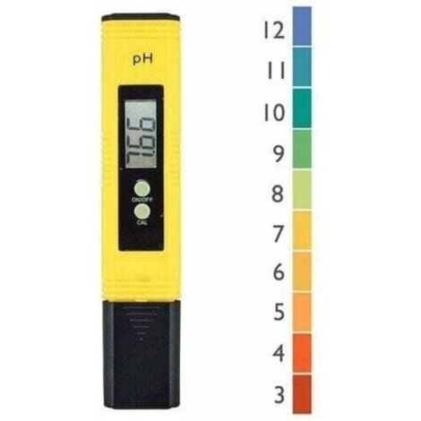 Professional PH Tester, Automatic Calibration Function and 0.00-14.00 Measuring Range for Water Portable Aquarium Hydroponics Swimming Pool Measuring Range