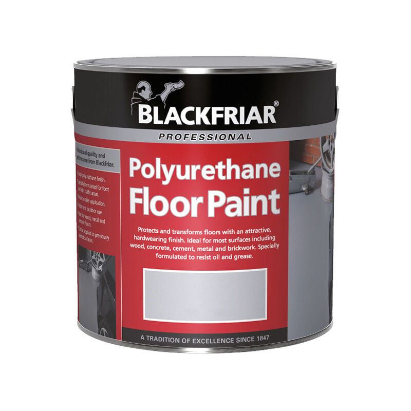 Blackfriar - BF2000001E1 Professional Polyurethane Floor Paint Tile Red 500ml BKFPFPTR500