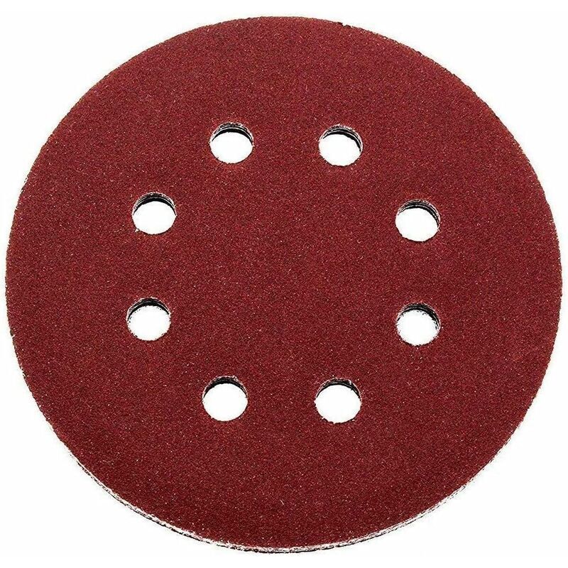 Professional sanding discs │ 60 pieces │ 8 holes │ ø 125 mm │ Mixpack (10 x grain 40/60/80/120/180/240 each) │ for eccentric sanders │ Sanding sheets
