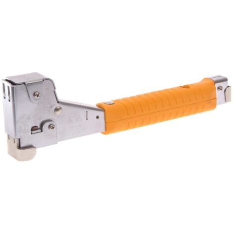 Professional T50 Staple Gun Hammer with Flat Wire Staples, 8 to 12 mm, Model HT50