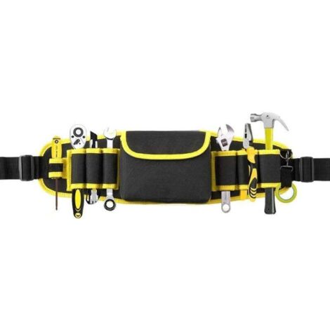 Professional Tool Bag, Adjustable Tool Holder Belt Bag, Tool Bag Pouch, Electrician Tool Belt, Tool Pouch Organizer, Garden Belt Bag(Yellow)