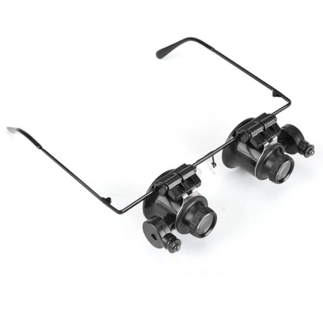 Professionelle 20-fache Juwelierlupe mit LED-Beleuchtung für die Reparatur von Uhren und Brillen