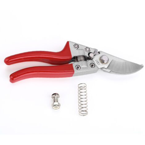Professionelle 21 cm Gartenschere – Klinge aus SK5-Kohlenstoffstahl – 290 g – Leichtgängig dank Feder