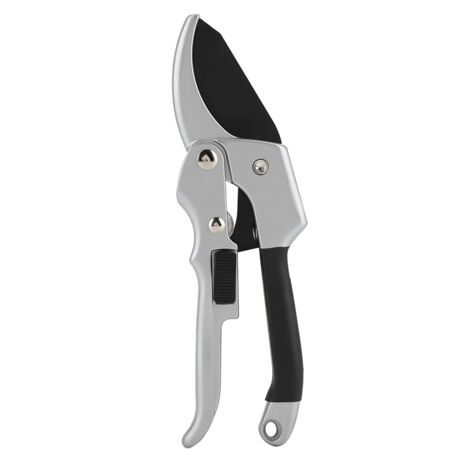 Professionelle Gartenschere  Gartenschere [SK5]  Hochfester Stahl  Ergonomischer, rutschfester Griff  Länge 20 cm  Silber  1 Stück