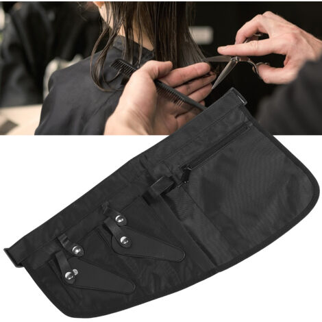 Professionelle Gürteltasche für Friseure, enthaltend Clips, Kämme und Friseurscheren