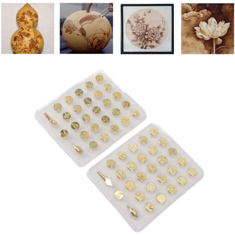 Professionelle Kupferspitzen zum Selbermachen von Buchstaben für Holz, Papier, Leder und Wasserflaschen