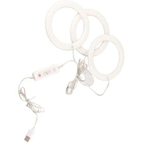 Professionelle LED-Pflanzenlampe mit 3 Leuchtkegeln, Luxmeter, Timer, 108 lm, ABS
