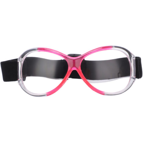 Professionelle Outdoor-Sportbrille, verstellbares Kopfband, robuste Schutzbrille für Basketball, pink