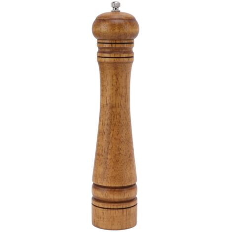 Professionelle Pfeffermühle aus Holz – Verstellbares Keramikmahlwerk – Salz- und Pfeffermühle für die Küche – 26,9 x 5,5 cm