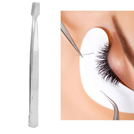 Professionelle Pinzette aus Edelstahl für Wimpernverlängerungen