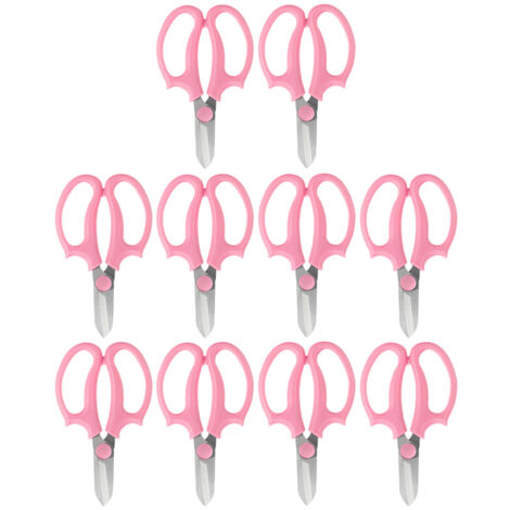 Professionelle „Präzisions“-Gartenschere aus Edelstahl, ergonomischer, rutschfester Griff zum Schneiden, Stutzen und Ernten – 10er-Pack – 5 cm Klinge, 16,5 cm Gesamtlänge