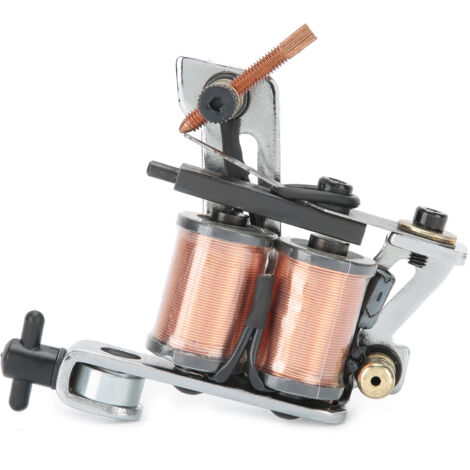Professionelle Tätowiermaschine für Linien und Schattierungen, Silber, Modell ZZ061-1 – Professionelles Tattoo-Equipment