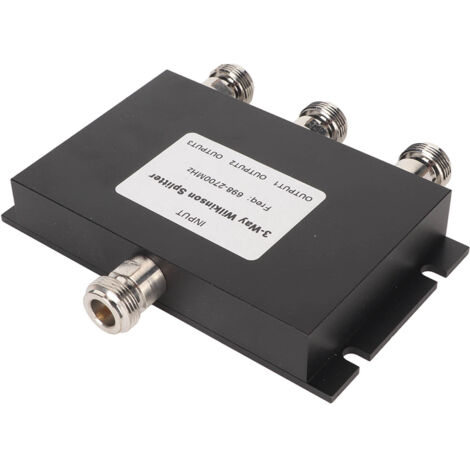Professioneller 3-Ausgangs-TV-Leistungsverteiler 698–2700 MHz, Antennensignalverteiler mit F-Buchsen, hohe Leistung 50 W