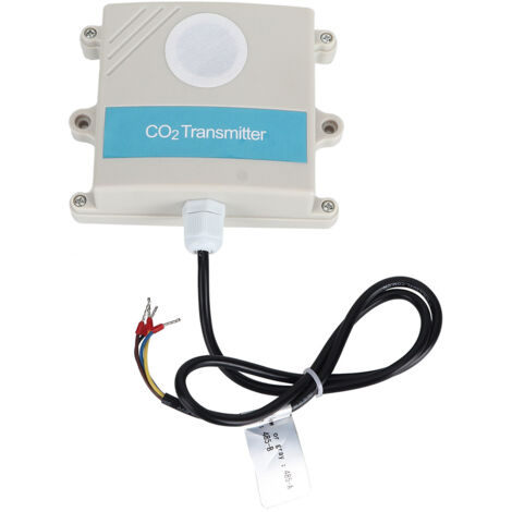 Professioneller CO₂-Sensor – Industrielles Konzentrationsmessmodul mit integrierter Sonde – ABS – 12–24 V DC – RS485 Modbus-Ausgang – Messbereich: 2000 ppm – Temperatur- und Feuchtigkeitssensor