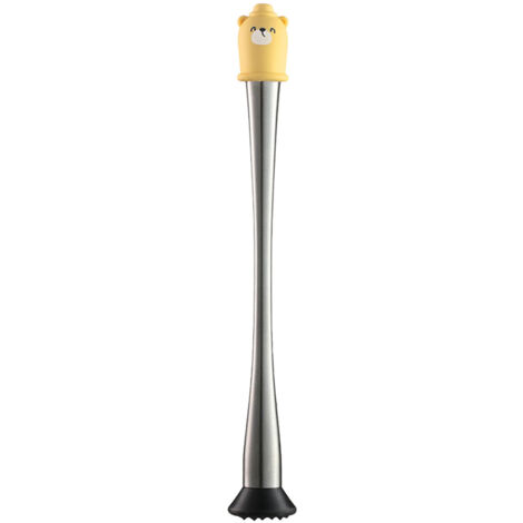 Professioneller Cocktailstößel aus Edelstahl, ergonomischer Griff, 30 cm/11,8 Zoll, ideal für Bars und Mixologie