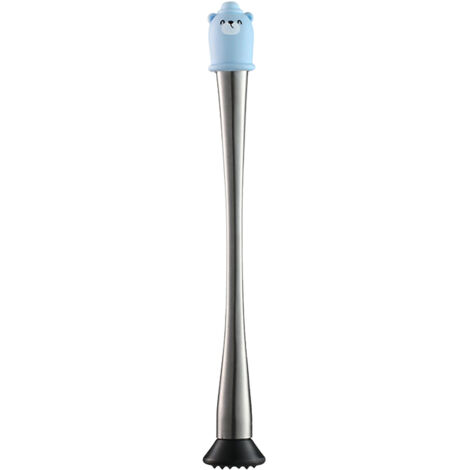 Professioneller Cocktailstößel aus Edelstahl mit ergonomischem Griff, 30 cm/11,8 Zoll, ideal für Bars und Mixologie