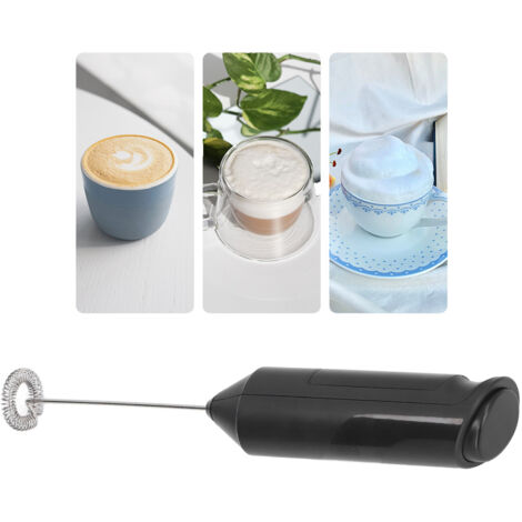 Professioneller elektrischer Mixer mit 14.000 U/min und leistungsstarkem Motor [Edelstahl, ABS, PP] Mini-Handmixer [AA-Batterie] Vielseitig einsetzbar für Getränke, Farben und Whisky