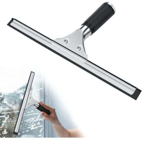 Professioneller Fensterabzieher, Edelstahl, zum Reinigen und Trocknen von Glas, Fliesen und Badezimmer, 35 cm
