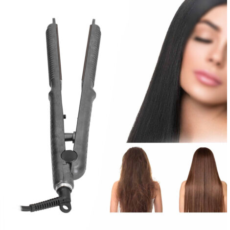 Professioneller Haarglätter & Lockenstab, ABS-Haarspange, 30 Sekunden Aufheizzeit, 4 Temperaturstufen, Verbrühungsschutz, flaches Bogendesign, natürliche Frisuren