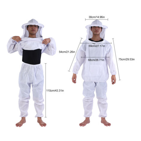 Professioneller Imkeranzug mit Kapuze und Hose – Imkerausrüstung