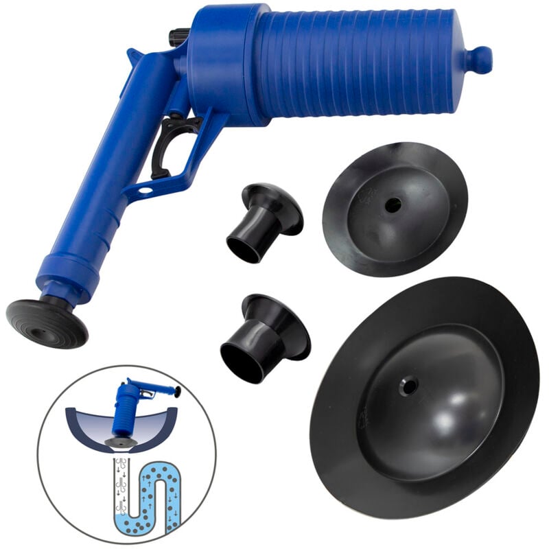 Image of Desatascador Profesional Pistola Con Aire Comprimido
