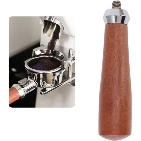 Professioneller M10-Holz-Siebträgergriff für Kaffeemaschinen – Griff aus Palisander-Verbundholz, M10-Länge 150 mm / 5,91 Zoll
