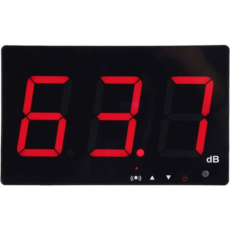 Professioneller Schallpegelmesser mit eingestellten Alarmschwellen Tragbarer digitaler LCD-Dezibelmesser 30 130 dB Dezibel-Geräuschmesstester mit Datenlogger