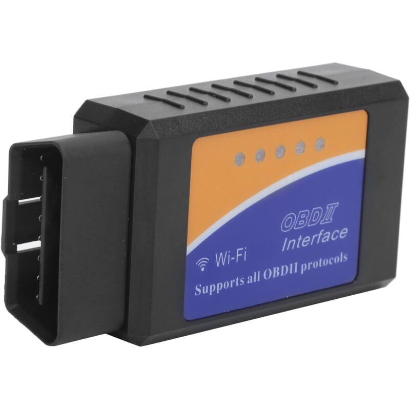 Image of Professioneller WLAN-Auto-Fehlerscanner für iOS-App OBD2 Auto-Diagnosegerät ABS Schwarz.
