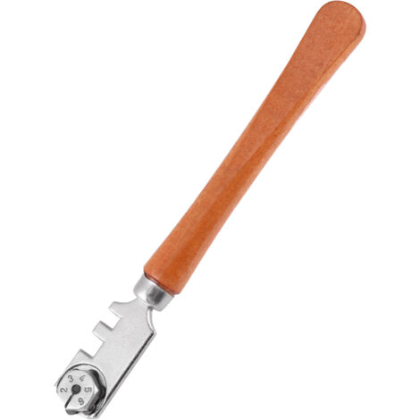 Professionelles 130-mm-Glasschneideset mit 6 Scheiben und Holzgriff