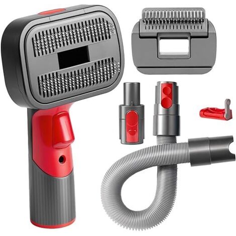 Professionelles 2-in-1-Tierpflegeset – Kompatibel mit den Staubsaugern V7, V8, V10, V11 und V15 – Selbstreinigende Bürste mit Aufsatz, Schlauch und Auslösesperre – Für Haare, Hautschuppen und Knoten