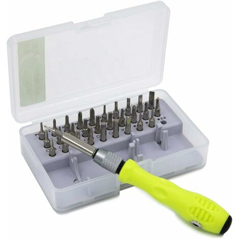 Professionelles 32-in-1-Schraubendreher-Set mit 30 Bits und erweiterbarem Schaft für elektronische Geräte