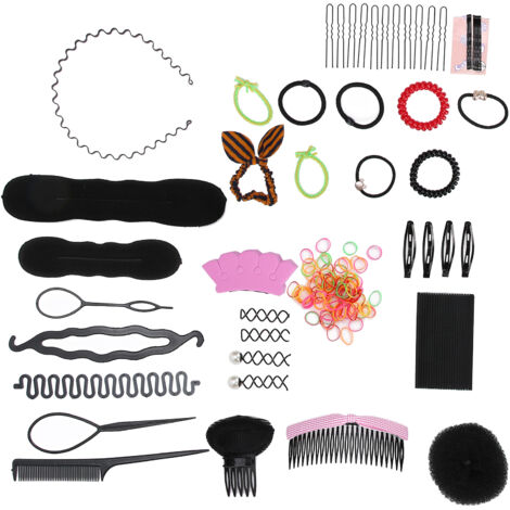 Professionelles Haarstyling-Set mit 20 Zubehörteilen für Frisuren und Zöpfe