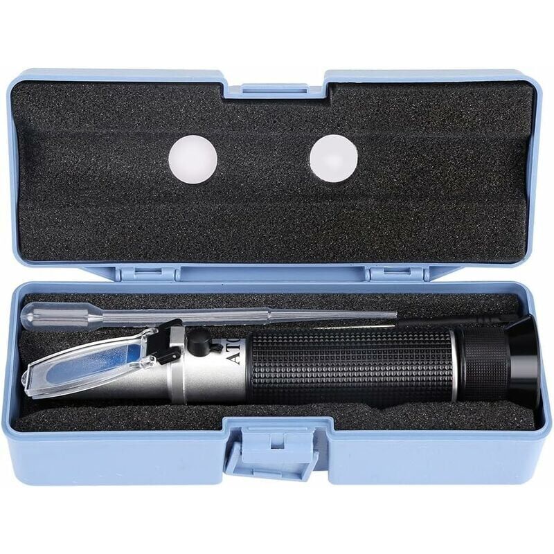 Image of Professionelles Refraktometer, 0-80% Tragbares Alkoholtest-Refraktometer, Weintester-Messgerät