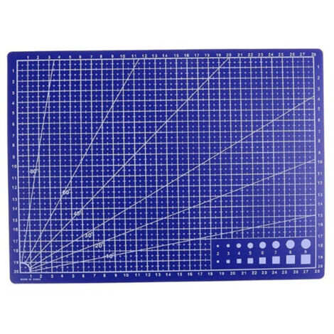 Professionelles selbstheilendes A4-PVC-Schneidebrett, ideal für Patchwork, Nähen, Scrapbooking und kreative Hobbys, blaue Farbe.