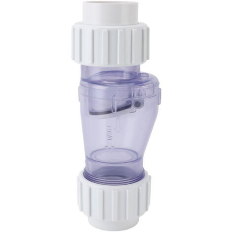 Professionnel de clapet anti-retour de piscine équipement de natation transparent de 1,5 pouces