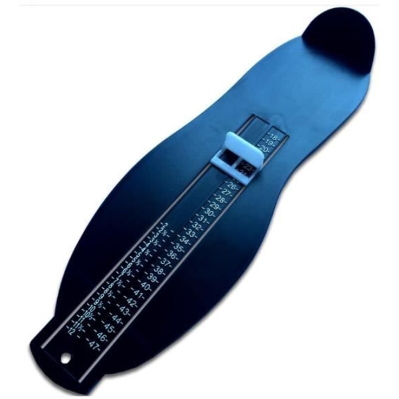 Professionnel Pedimetre enfants et adultes calibré pieds lagrge podomètre sur les pieds mesure pointure pied chaussure Noir