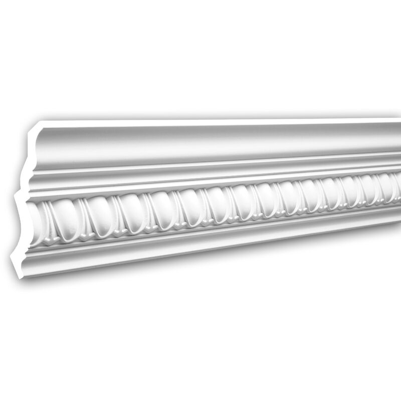 Cornice Moulding 150116F Profhome Flexible Moulding Coving Cornice Crown Moulding Neo-Classicism style white 2 m