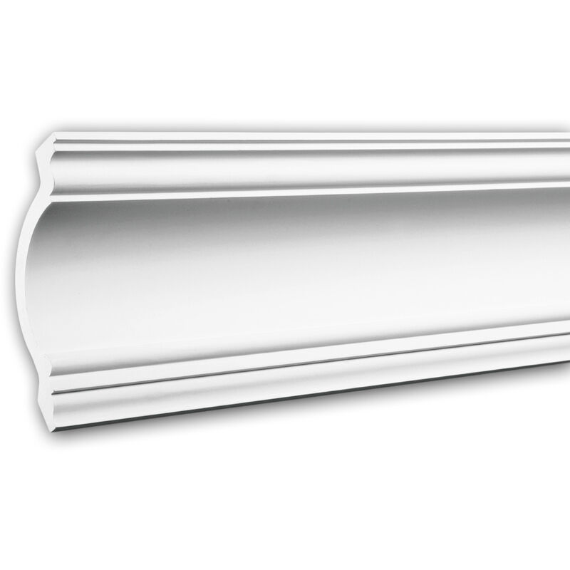 Profhome Decor - Cornice Moulding 150117F Profhome Flexible Moulding Coving Cornice Crown Moulding Neo-Classicism style white 2 m - white