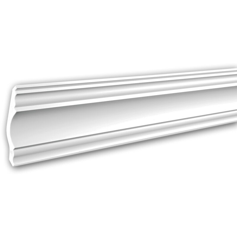 Profhome Decor - Cornice Moulding 150139F Profhome Flexible Moulding Coving Cornice Crown Moulding Neo-Classicism style white 2 m - white