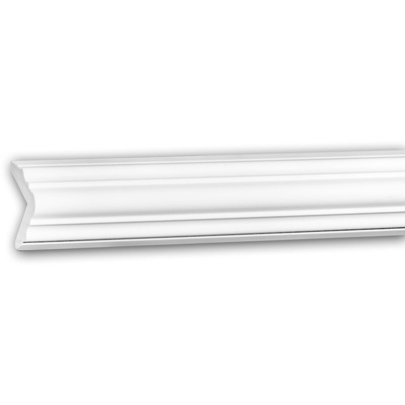 Profhome Decor - Cornice Moulding 150295 ative Moulding Crown Moulding Coving Cornice Neo-Classicism style white 2 m - white