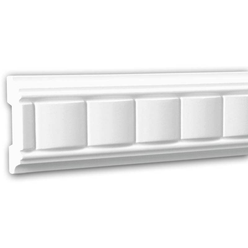 Profhome Decor - Panel Moulding 151309 Profhome Dado Rail Decorative Moulding Frieze Moulding timeless classic design white 2 m