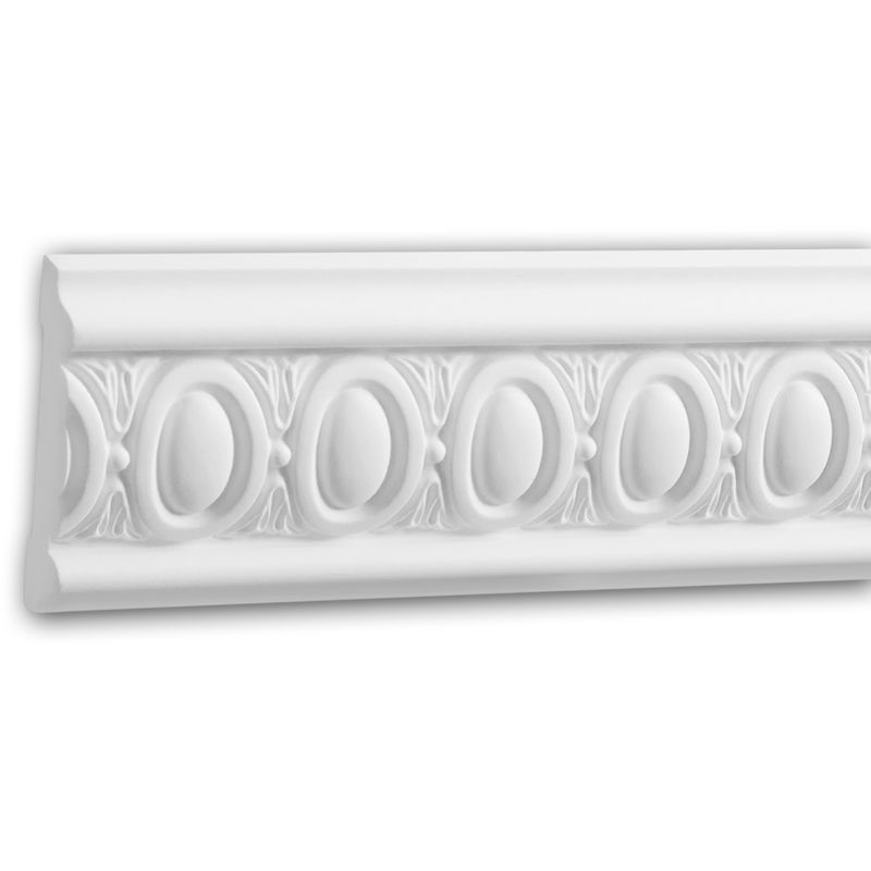 Profhome Decor - Panel Moulding 151335 Profhome Dado Rail Decorative Moulding Frieze Moulding Neo-Classicism style white 2 m