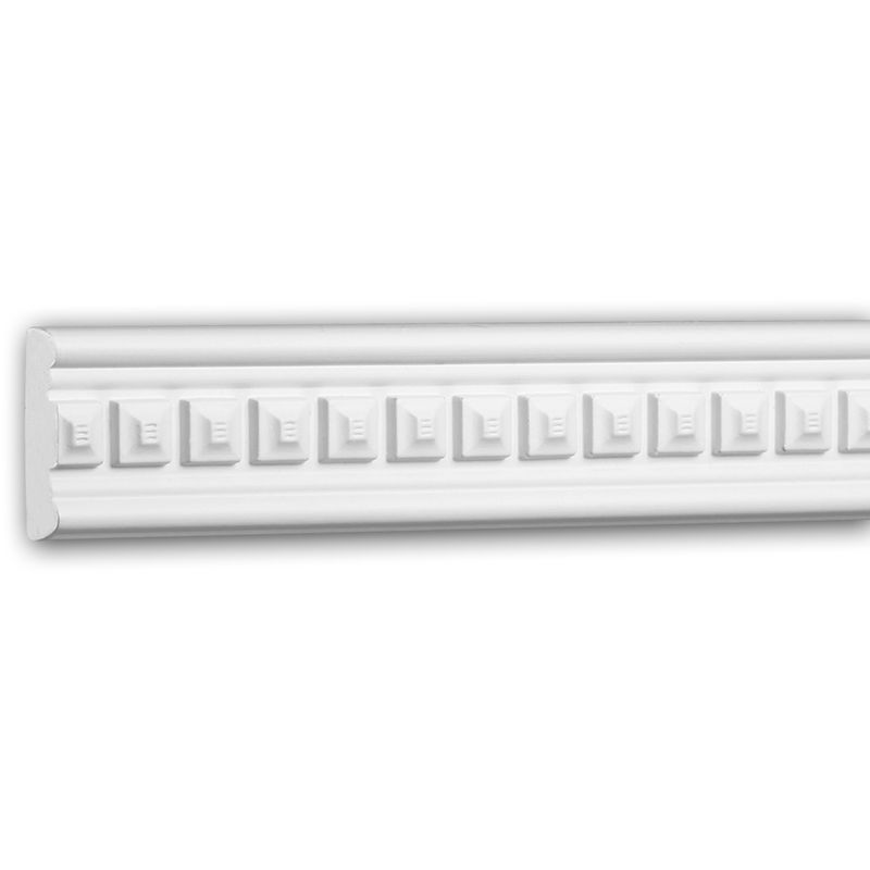 Profhome Decor - Panel Moulding 151359 Profhome Dado Rail Decorative Moulding Frieze Moulding Neo-Classicism style white 2 m