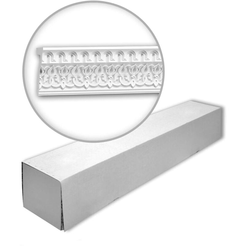 Profhome 151513-box 1 carton 2 pièces Cimaise Frise Motifs architecturaux musulmans style marocain oriental 4 m