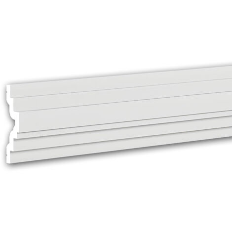 Profhome Decor – Cimaise décorative murale – Moulure en polystyrène blanc 2 m – Frise plafond 18 x 60 mm – Résistante à l'humidité pour cuisines et salles de bains