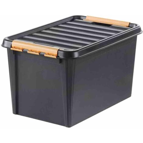 PROFI-Box 50l schwarz SmartStore Box Boxen Aufbewahrung Möbel Haushalt wohnen