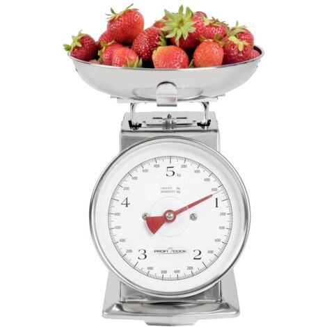 Profi Cook PC-KW 1247 Bilancia da cucina analogica con contenitore di misurazione Portata max.=5 kg acciaio inox 260 x